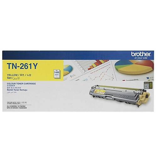 Brother TN-261Y 2.200 Sayfal�k Sar� Orijinal Lazer Toner