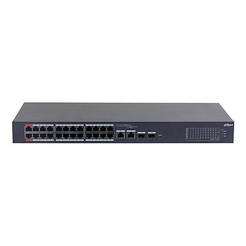 Dahua CS4226-24ET-240 24 Port Gigabit PoE 2 Port Gigabit Uplink 2 Port SFP 240W Cloud Ynetilebilir Switch