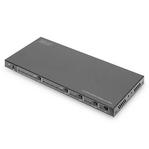 Digitus DS-55509 4 Giri 2 k 4K 60Hz EDID ARC HDCP 2.2 18Gbps HDMI Matrix Switch