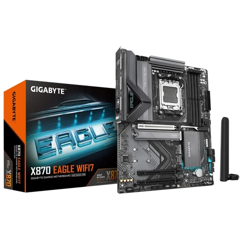 Gigabyte X870 EAGLE WIFI7 Sc-AM5 DDR5 8200MHz 3xM.2 2.5Gbit LAN Wi-Fi7 ATX AMD Anakart