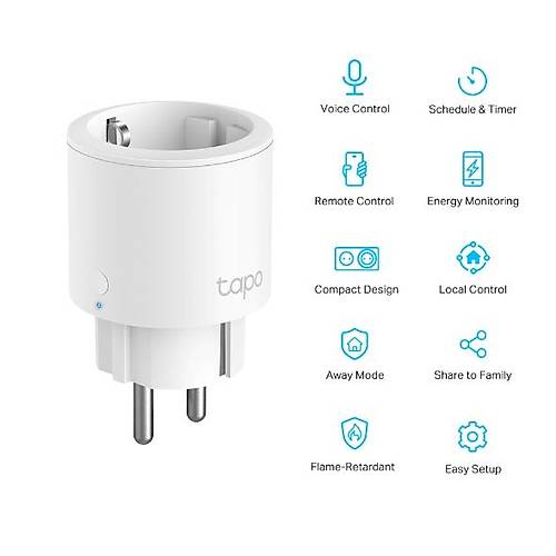 Tp-Link TAPO P115 mini Wi-Fi Tekli Ak�ll� Priz