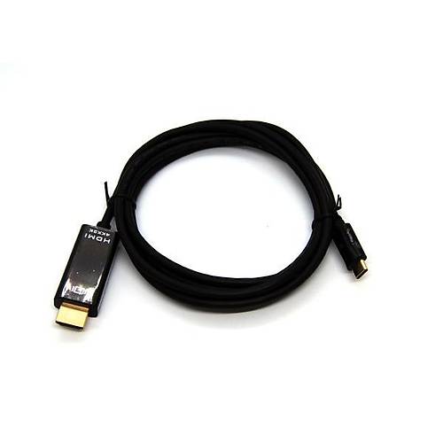 Beek BC-DSP-USBC-HA-02-UHD60 2 Mt Type C to HDMI Erkek-Erkek 4K 60Hz Gold Grnt Kablosu