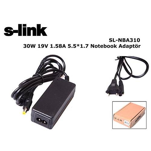 S-Link SL-NBA310 19V 1.58A 30W 5.5x1.7mm Acer Standart Notebook Adaptr