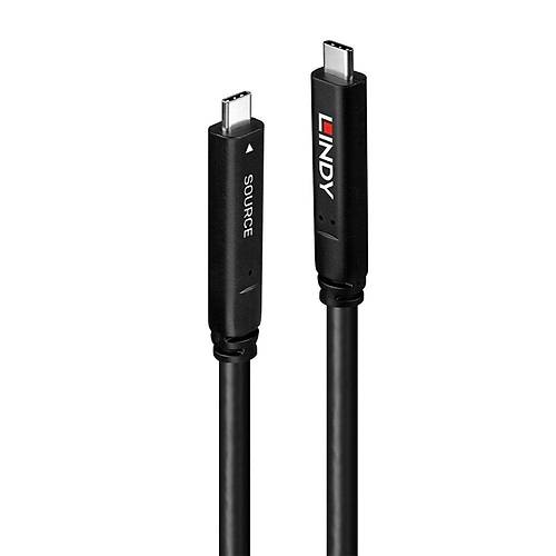 Lindy LIN-43399 15 MT USB TYpe C 3.2 to DP 5Gbps-v1.4 Fiber Optic Hybrid Kablo