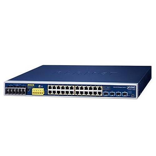 Planet PL-IGS-R4215-24P4X 24 Port Gigabit PoE+ 4 Port 10G SFP+ L2 Ynetilebilir PoE Switch