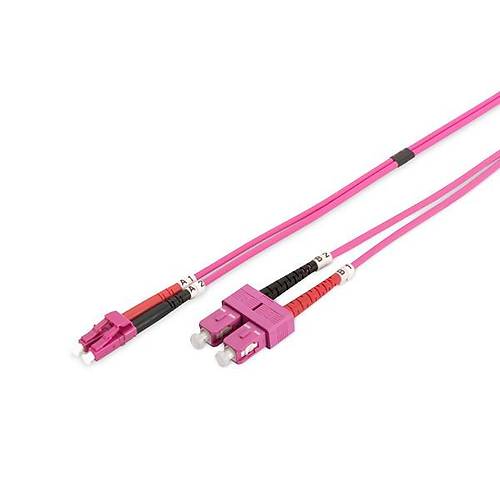 Digitus DK-2532-01-4 1 Mt LC-SC 50/125 Duplex Multimode OM4 Patch Cord Kablo