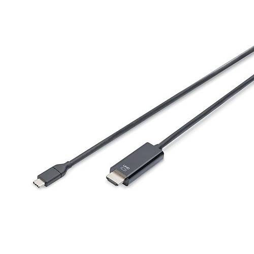 Digitus AK-300330-020-S 2 Mt USB Type C to HDMI 4K 60Hz 18Gb Altnn Ulu Grnt Kablosu