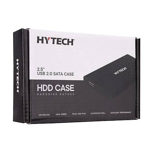 Hytech HY-HDC20 USB 2.0 to SATA 2.5 inch Siyah Harici Harddisk Kutusu