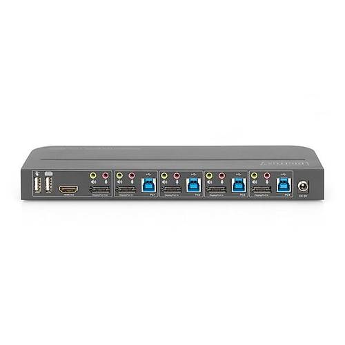 Digitus DS-12890 4 Port Giri� DISPLAY PORT to 1 Port DP 1 Port HDMI 2 Port USB 3.0 KVm Switch