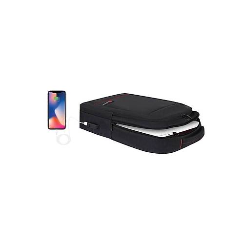 Mack MCC-006 15.6 inch Office USB Giri�li Siyah Notebook S�rt �antas�