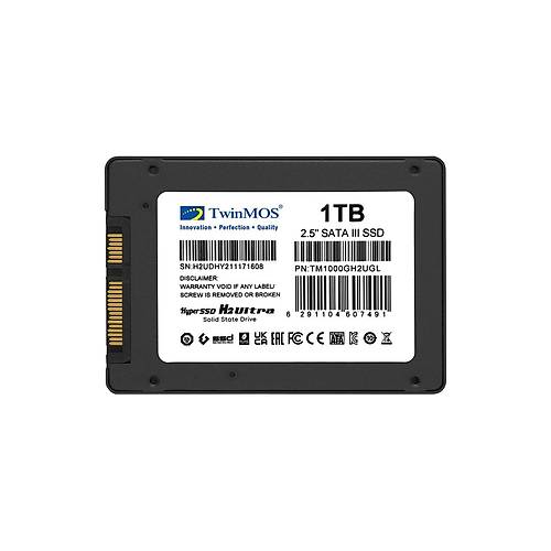 Twinmos TM1000GH2UGL 1 TB 580-550MB/s 3D NAND SATA3 2.5 inch SSD Harddisk