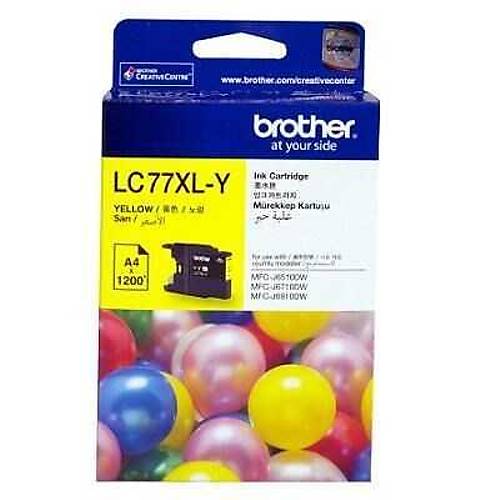 Brother LC77XLY Sar� Y�ksek Kapasiteli Orijinal Inkjet Kartu�