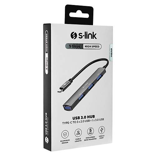 S-Link SW-U324 USB Type C to 3x USB 2.0 1x USB 3.0 1x USB Type C USB �oklay�c�