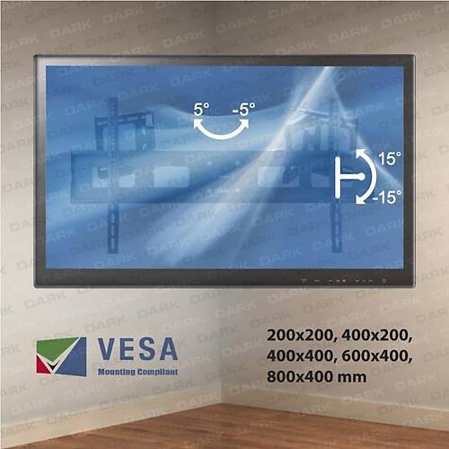 Dark DK-AC-VT32 VT32 37 - 70 inch ift Noktadan Hareketli Katlanabilir Ke ve Duvar Tipi Ask Aparat
