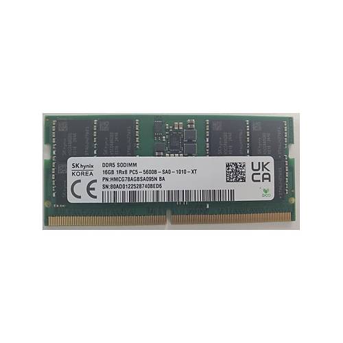 Hynix HMCG78AGBSA095N 16 GB DDR5 5600Mhz CL46 Notebook Bellek