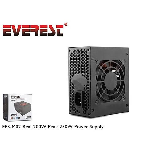 Everest EPS-M02 250W Peak-250W 12 cm FanPower Supply