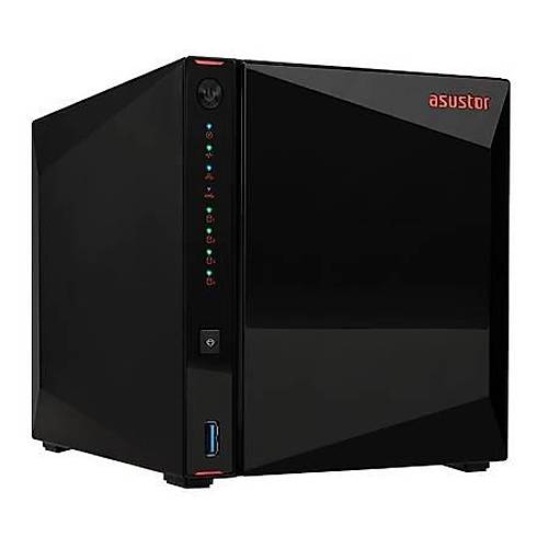 Asustor AS5304T Celeron J4105 4GB DDR4 4x3.5 inch HDD Yuval 2x2.5GbE NAS Depola Aygt