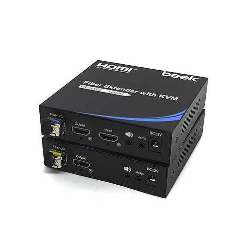 Beek BS-EXT-4K2U-SM20 20 Km HDMI to Fiber Single Mode HDMI KVM Sinyal Uzatma Cihaz