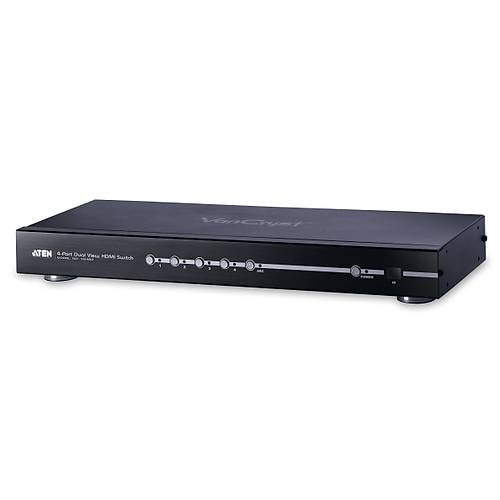 Aten VS482 3 Mt 4 Giri 2 k HDMI 3D 1080p Uzaktan Kumadndal HDMI Switch oklayc