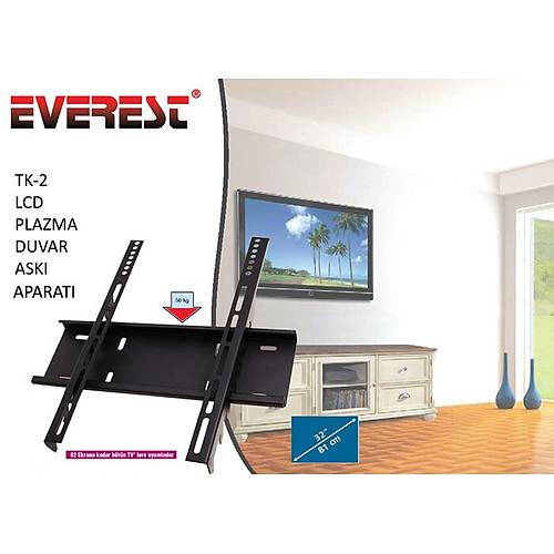Everest TK-2 32 inch Sabit Duvar Monteli TV Monitr Ask Aparat