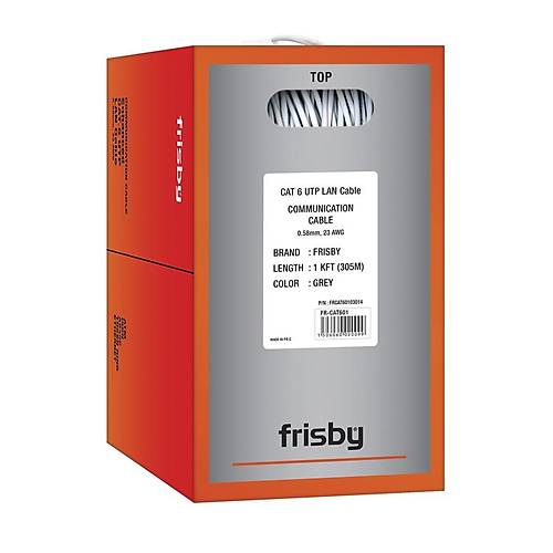 Frisby FR-CAT601 305 Mt UTP Cat6 23AWG Gri Data Kablosu