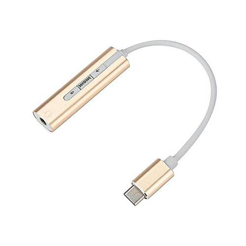 Hytech HY-USBC30 USB Type C to 3.5mm Audiso 10cm Dntrc Adaptr