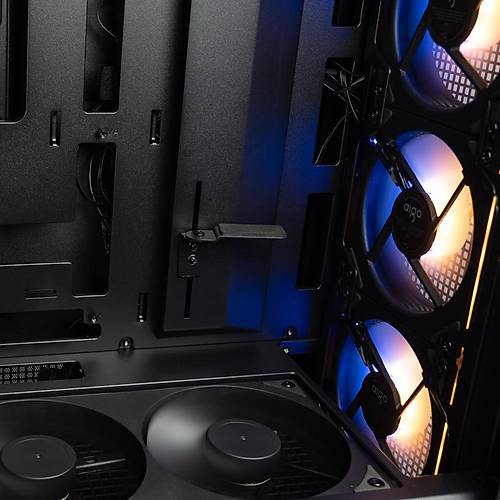 Aigo AIRNOVA 850W 80 Plus Bronze 4x12cm ARGB Fanl� Siyah Mid Tower Oyunuc Kasas�