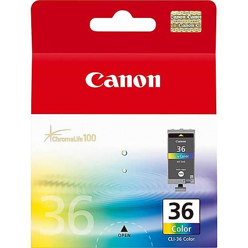 Canon 1511B001 CLI-36CMY 260 Sayfalk Mavi Krmz Sar Orijinal Inkjet Kartu