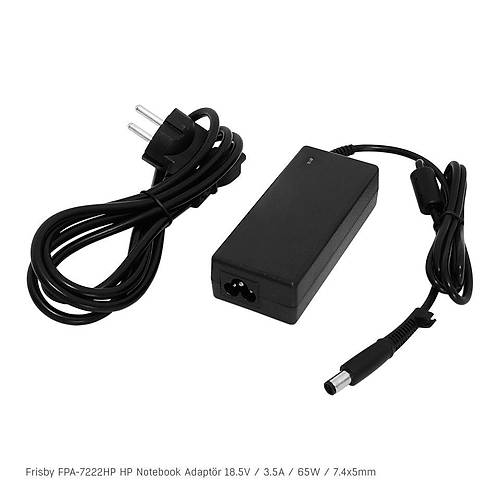 Frisby FPA-7222HP 18.5V 3.5A 7.4x5.0mm Hp Notebook Adaptr