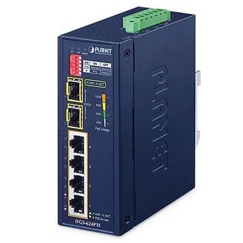 Planet PL-IFGS-624PTF 4 Port 100Mbps 2 Port SFP Industrial Ethernet Switch