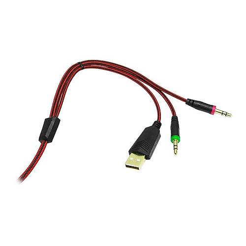 Frisby FHP-G1425R Titer�imli Usb 3.5 Jackl� Kafa Bantl� Kablolu Mikrofonlu Kulakl�k