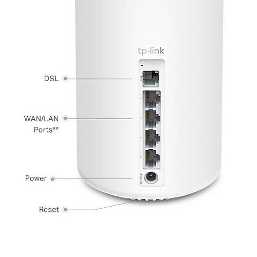 Tp-Link DECO X20 DSL AX1800 2.4-5Ghz 1 Gigabit Port 5dBi Wi-Fi 6 Whole Home Mesh Modem Router