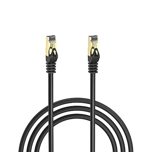 S-Link MM-CAT703 3 Mt CAT7 FTP CCA AWG23 Alt�n U�lu Siyah Patch Cord Kablo