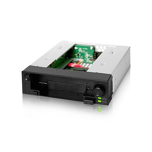 Icy Dock MB971SP-B Duo Swap 3.5 - 2.5 inch x 2 Yuva 5.25 inch evirici Disk Kza