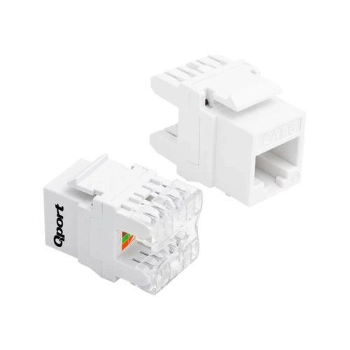 Qport Q-J180K UTP CAT6 180 Derece Beyaz Keystone Jack