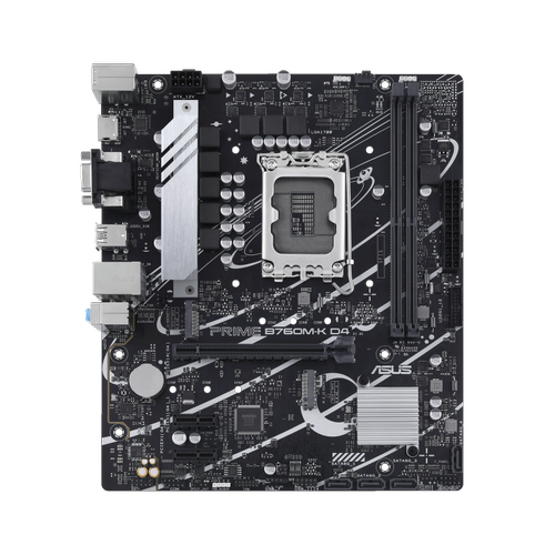 Asus PRIME B760M-K D4 Sc-1700 DDR4 5333Mhz M.2 2.5Gbit LAN mATX INTEL Anakart