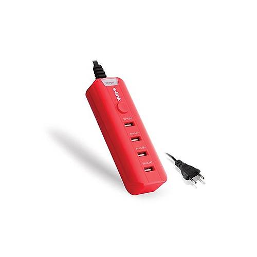 S-Link SL-M4 4 Port Usb 4000mAH K�rm�z� Ev �arj Adapt�r�