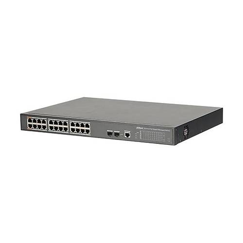 Dahua PFS4226-24GT-360 24 Port Gigabyte PoE 2 Port uplink 2 Port SFP 360W Ynetilebilir PoE Switch