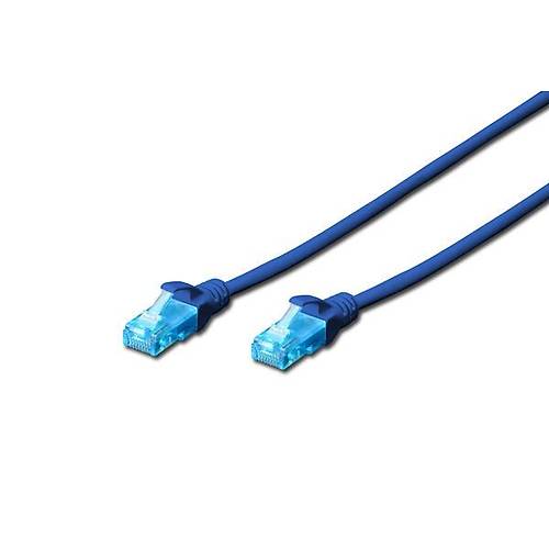 Digitus DK-1512-020/B 2 Mt CAT5E Utp AWG26/7 Mavi Patch Cord Kablo