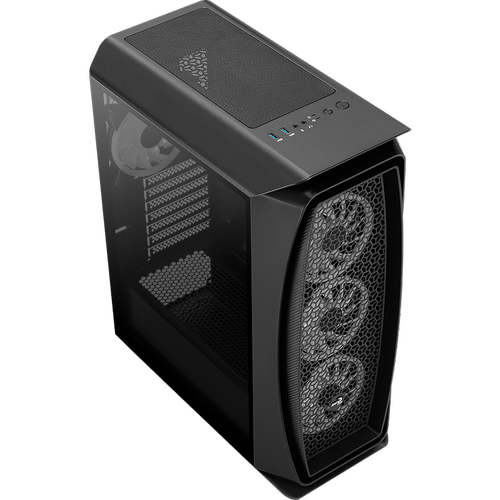 Aerocool AE-AERO1D Aero One Duo PSU YOK 3x12cm ARGB Fanl Bilgisayar Kasas