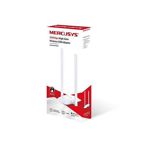 Tp-Link Mercusys MW300UH 300Mbps USB 2.0 Yksek Kazan 2 Antenli USB A Adaptr
