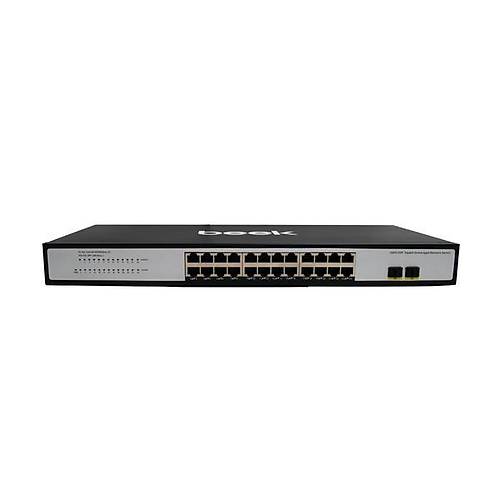 Beek BN-GS-1242S 24 Port Gigabit 2 Port SFP Rack Mount Ethernet Switch