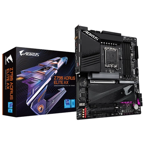 Gigabyte Z790 AORUS ELITE AX Sc-1700 Z790 DDR5 7600Mhz 2xM.2 2.5gbe Wi-Fi 6E ATX INTEL Anakart