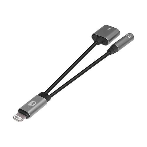 S-Link SL-TA40M Lightning to 2 in 1 Bluetooth Metal Gvde arj Kulaklk evirici Adaptr