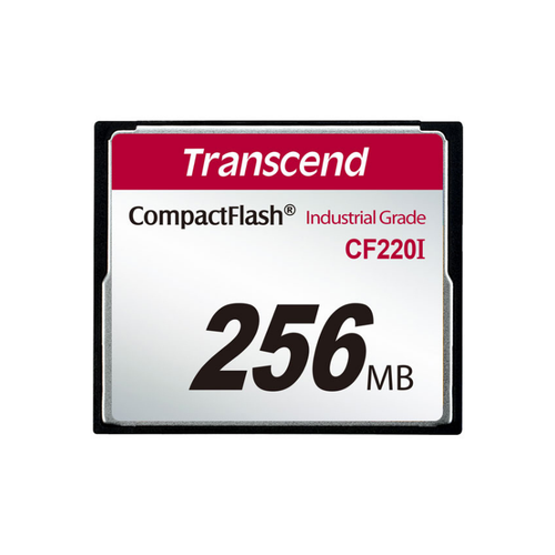 Transcend TS256MCF220I 256 MB CF220 266X Industrýal 40/10Mb/s CompactFlash Hafýza Kartý
