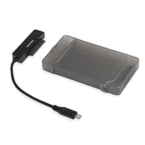 Dark DK-AC-DSE210 StoreX E210 2.5 inch SATA USB 3.1 Gen1 Type-C Şeffaf Harici Harddisk Kutusu