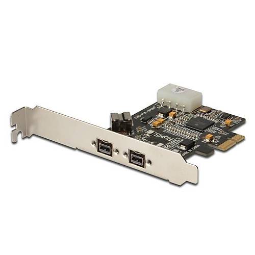 Digitus DS-30203-2 3 Port (2 Port Harici 1 Port Dahili) Firewire 800 IEEE 1394b PCI Express Kartı