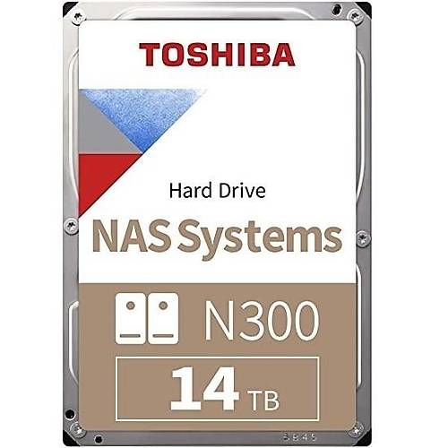 Toshiba HDWG51EUZSVA N300 14 TB 7200Rpm 512MB SATA3 3.5 inch NAS Harddisk