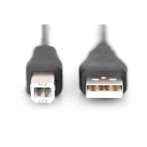 Digitus AK-3001102-018-S 1.8 Mt USB 2.0 to USB B Siyah USb YAz�c� Kablosu