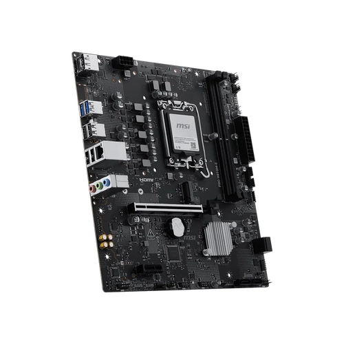 Msi PRO H810M-E Sc-1851 DDR5 6400MHz 1xM2 5Gbit USB 2.5Gbit LAN mATX INTEL Anakart
